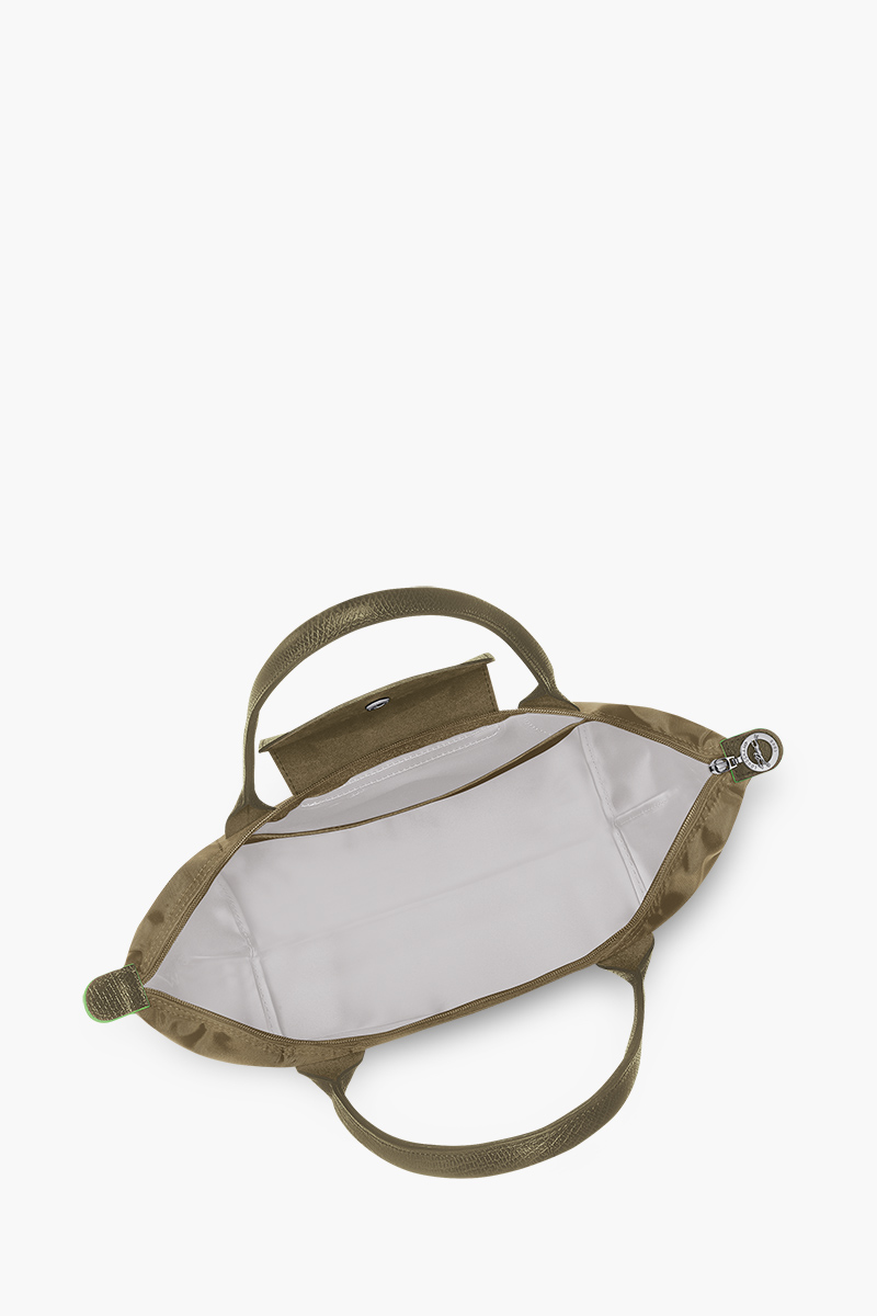 LONGCHAMP Medium Le Pliage Green Shoulder Bag in Artichoke Recycled Canvas 3