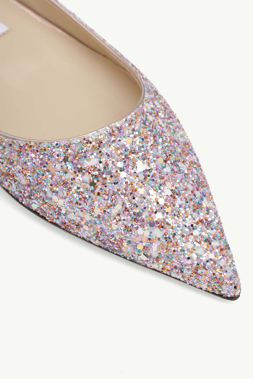 JIMMY CHOO Love Ballerina in Mochi Luminous Glow-in-the-Dark Glitter with JC Button 2