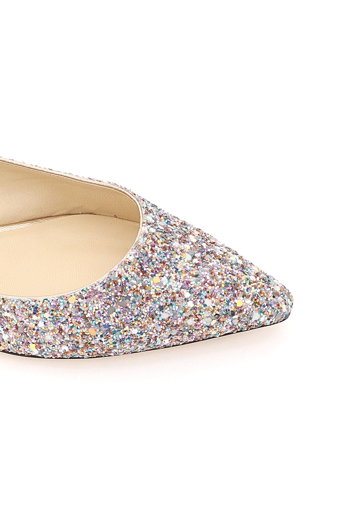 JIMMY CHOO Love Ballerina in Mochi Luminous Glow-in-the-Dark Glitter with JC Button 4