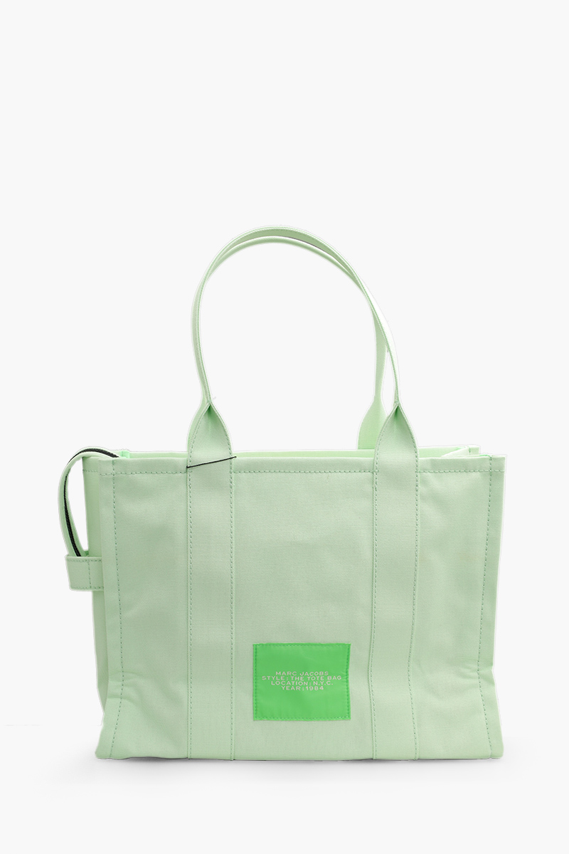 MARC JACOBS Large Traveler Tote Bag in Chlorophyll Canvas 1