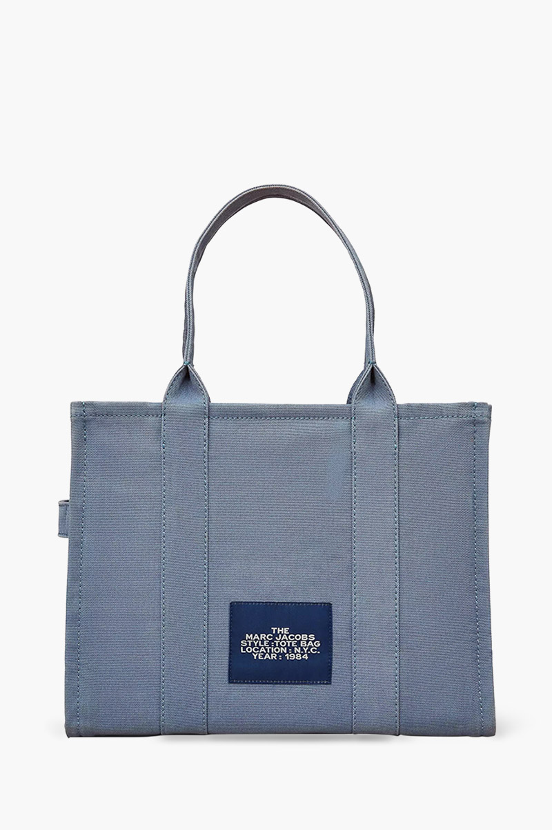 MARC JACOBS Large Traveler Tote Bag in Blue Shadow Canvas 1