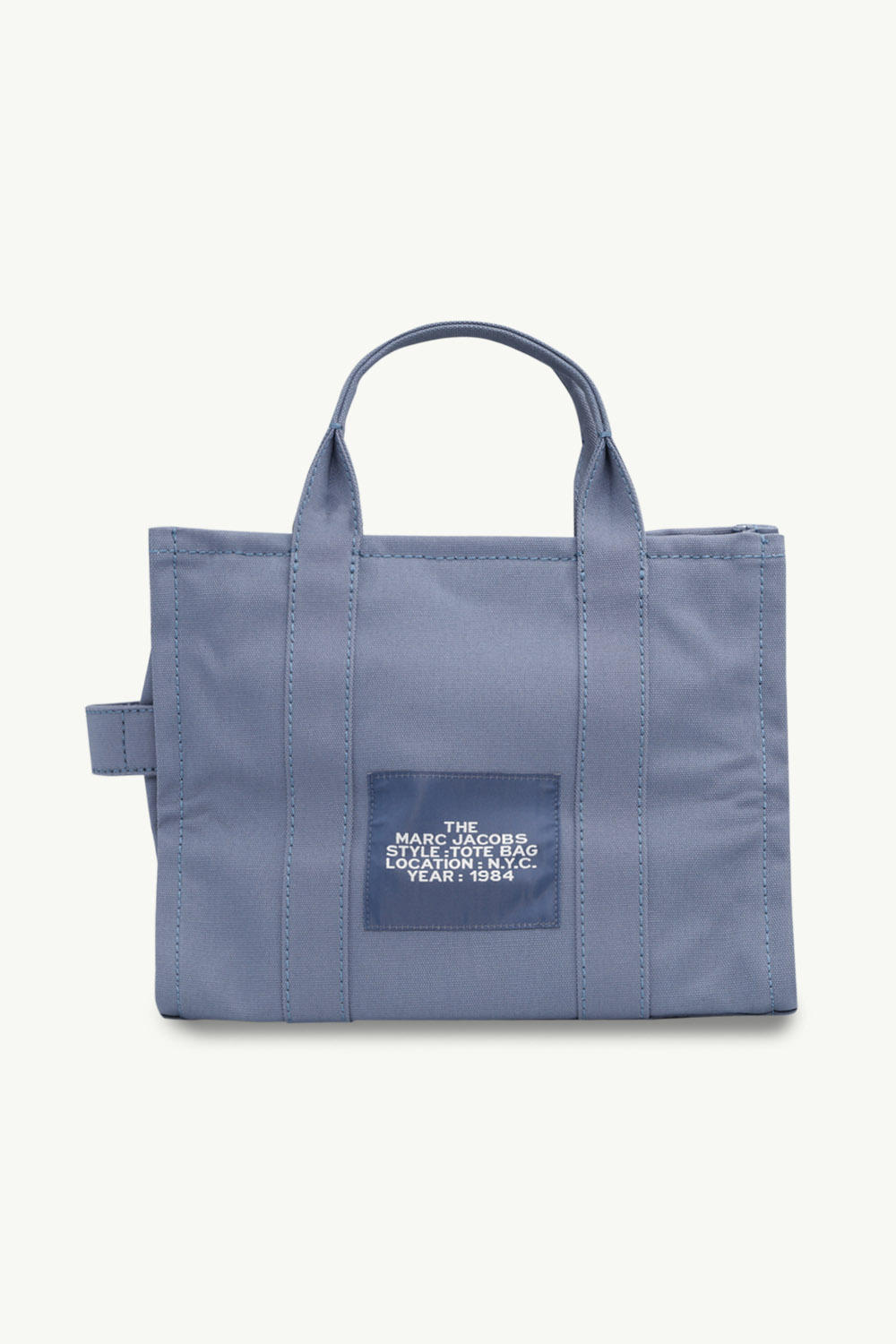 MARC JACOBS Small Traveler Tote Bag in Blue Shadow Canvas 1