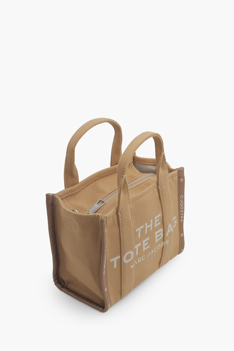 MARC JACOBS Mini The Jacquard Tote Bag in Camel 2