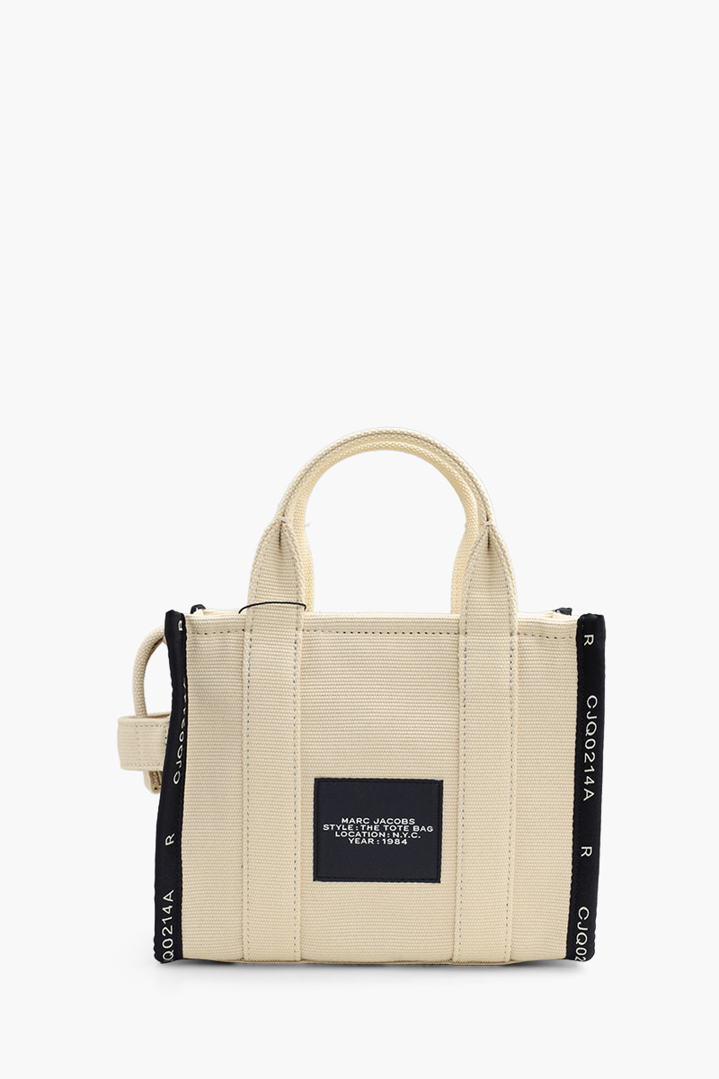 MARC JACOBS Mini The Jacquard Tote Bag in Warm Sand 1