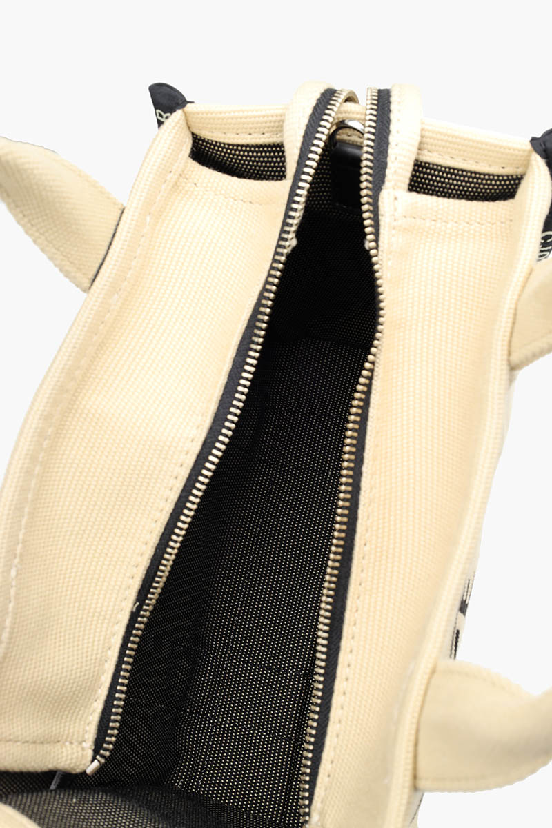 MARC JACOBS Mini The Jacquard Tote Bag in Warm Sand 3