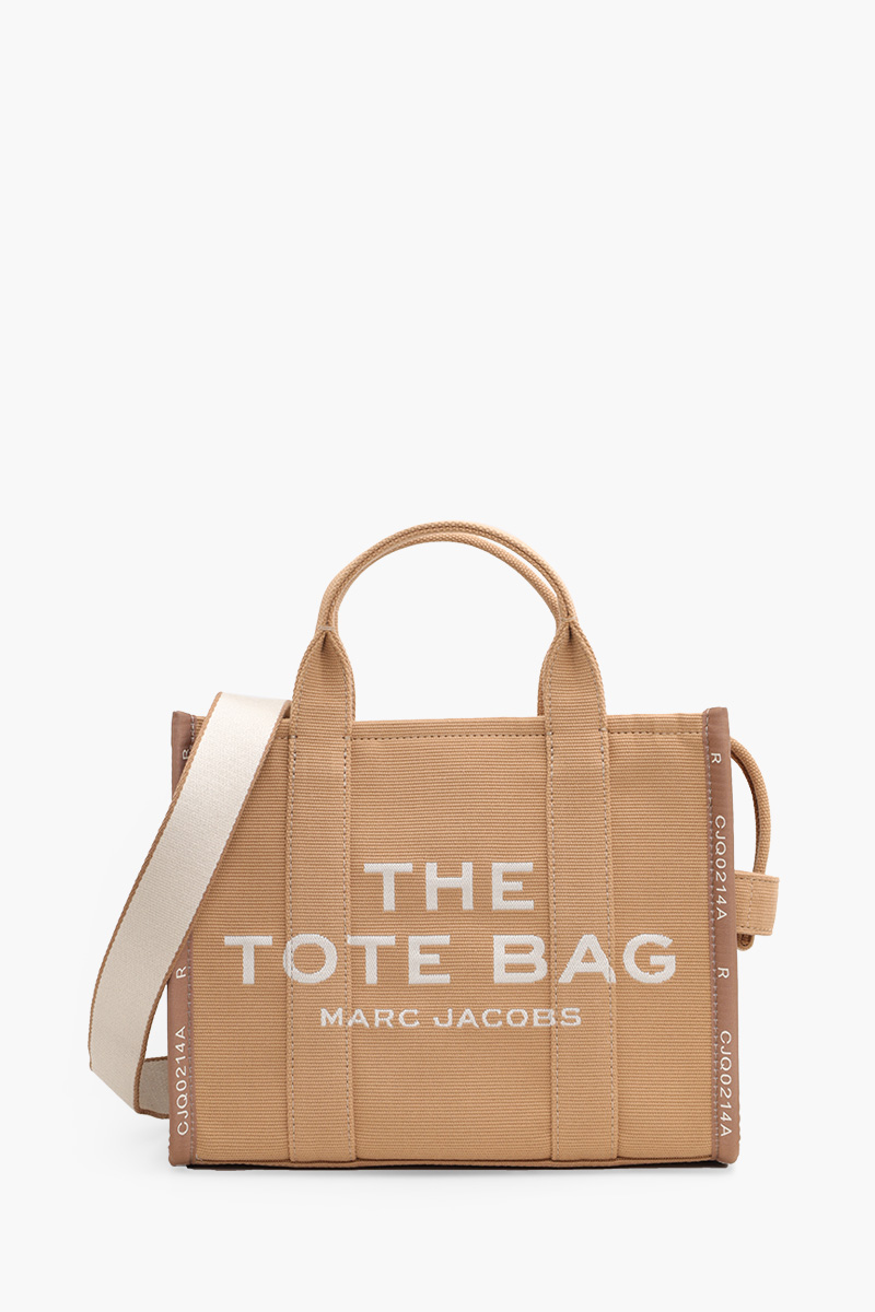 MARC JACOBS Small The Jacquard Tote Bag in Camel 0