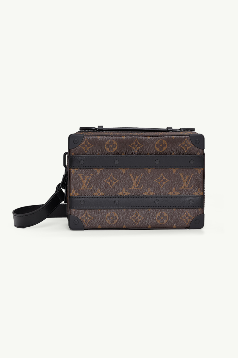 LOUIS VUITTON Monogram Macassar Handle Soft Trunk Bag in Brown Coated Canvas BHW 0