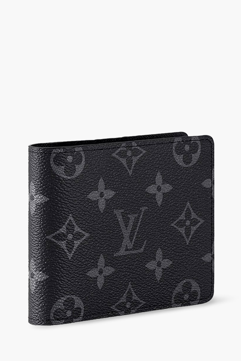 LOUIS VUITTON Multiple Wallet in Black/Grey Eclipse Monogram Canvas 1