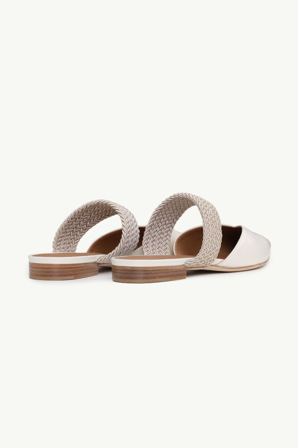 MALONE SOULIERS Maisie Mules in Cream/Beige Nappa Leather 2