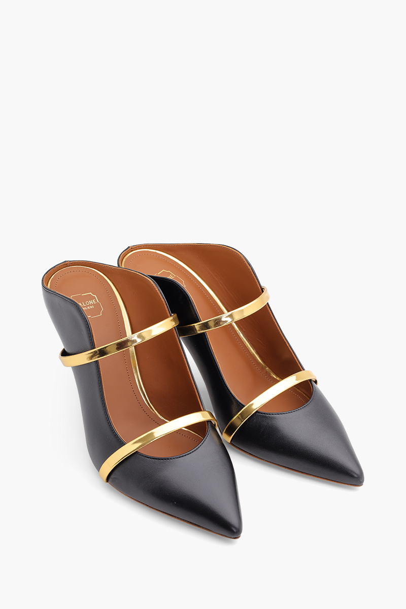 MALONE SOULIERS Maureen Pumps 70mm in Black/Gold 1