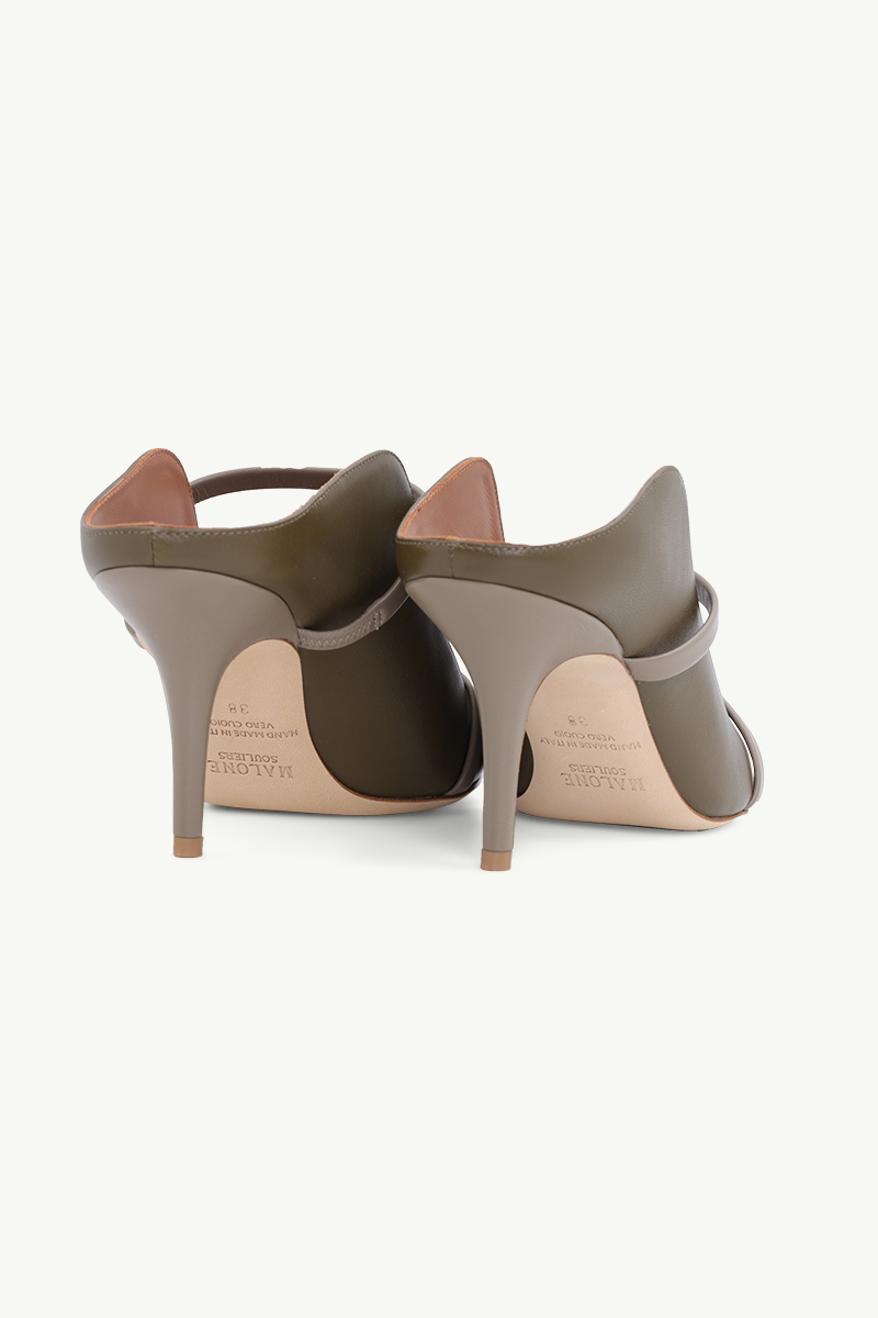 MALONE SOULIERS Maureen Pumps 70mm in Truffle/Khaki 2