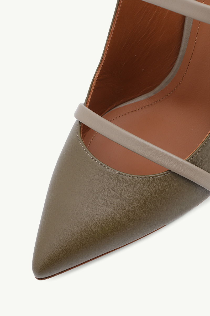 MALONE SOULIERS Maureen Pumps 70mm in Truffle/Khaki 4