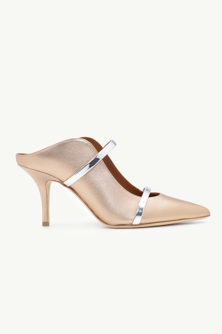 MALONE SOULIERS Maureen Pumps 70mm in Gold/Silver 0