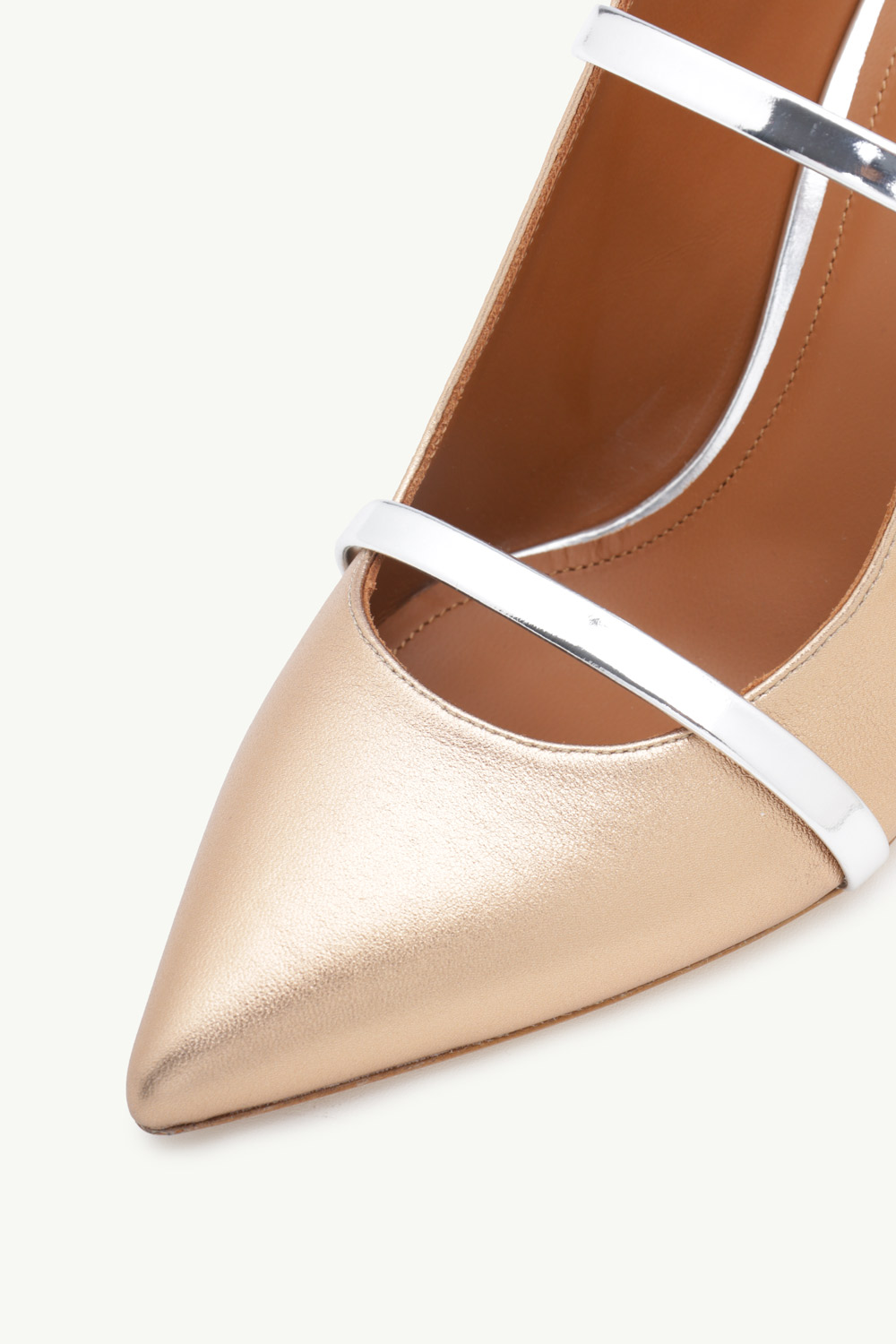 MALONE SOULIERS Maureen Pumps 70mm in Gold/Silver 4