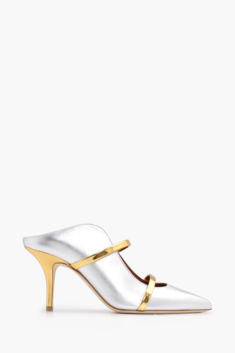 MALONE SOULIERS Maureen Pumps 70mm in Silver/Gold 0