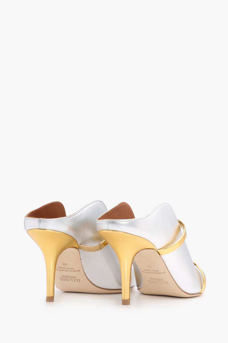 MALONE SOULIERS Maureen Pumps 70mm in Silver/Gold 2