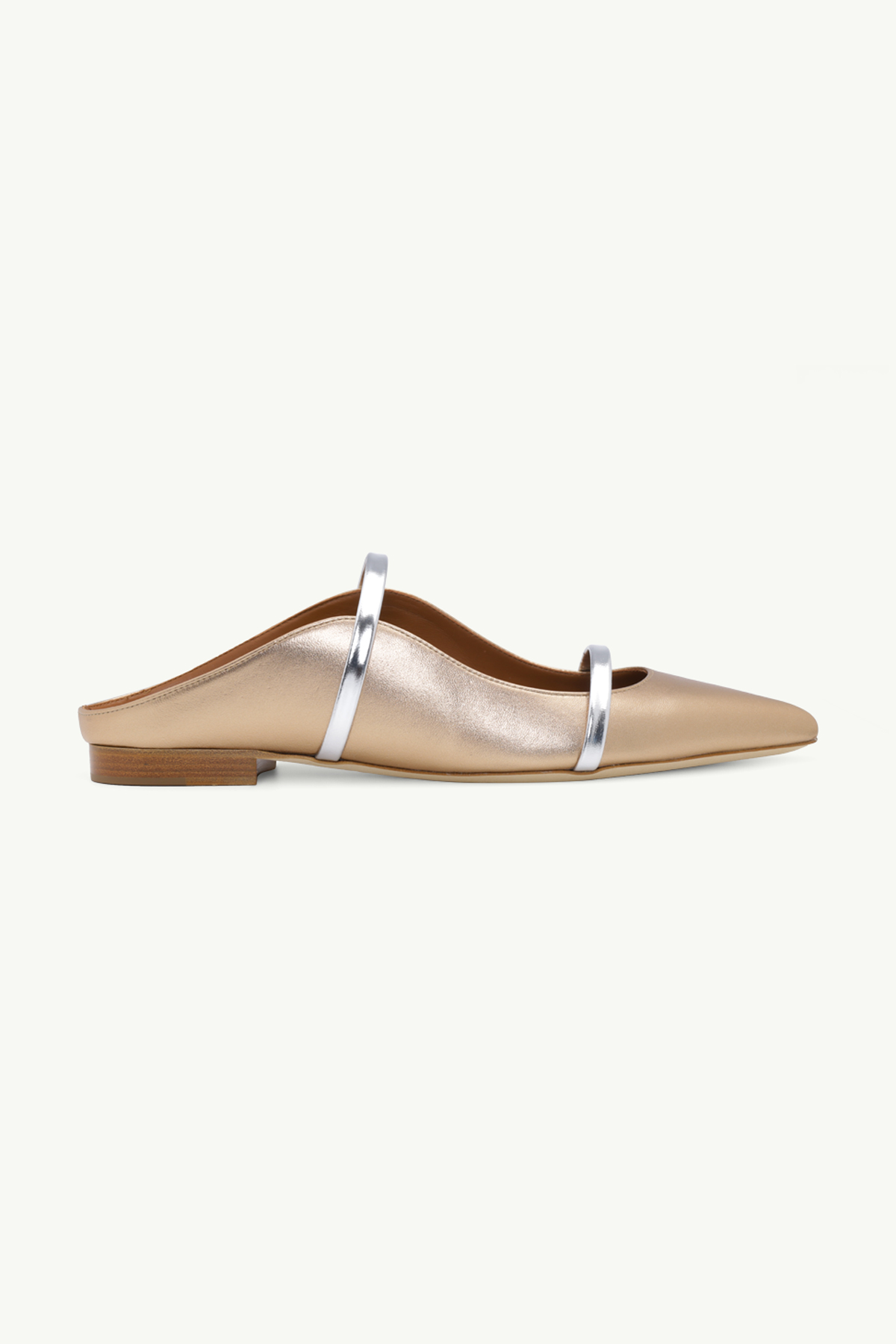 MALONE SOULIERS Maureen Mules in Gold/Silver 0