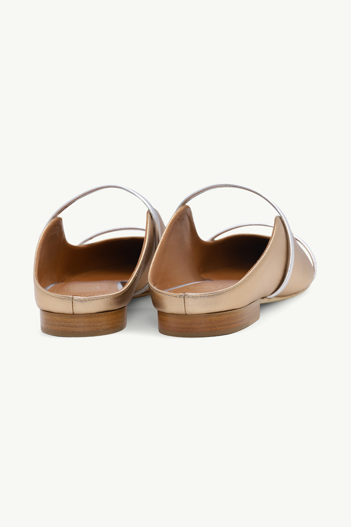 MALONE SOULIERS Maureen Mules in Gold/Silver 2