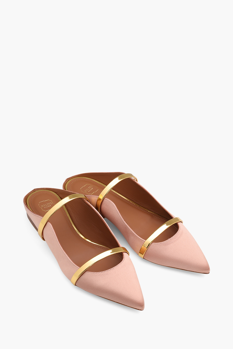 MALONE SOULIERS Maureen Mules in Blush/Gold 1