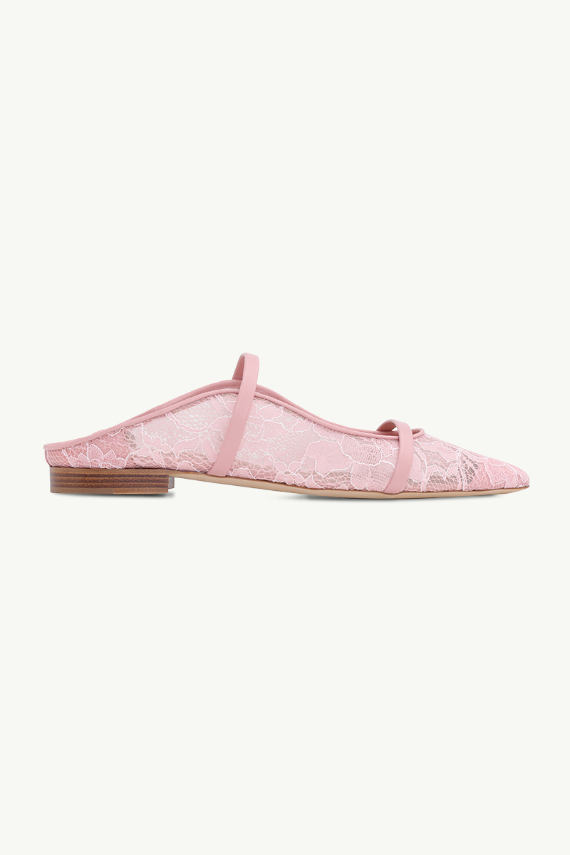 MALONE SOULIERS Maureen Lace Mules in Pink/Rose 0