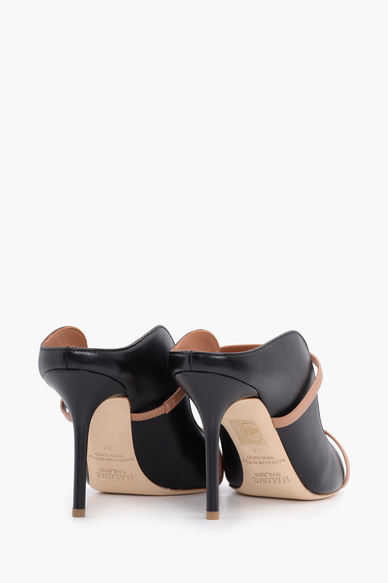 MALONE SOULIERS Maureen Pumps 85mm in Black/Nude with Stiletto Heels 2