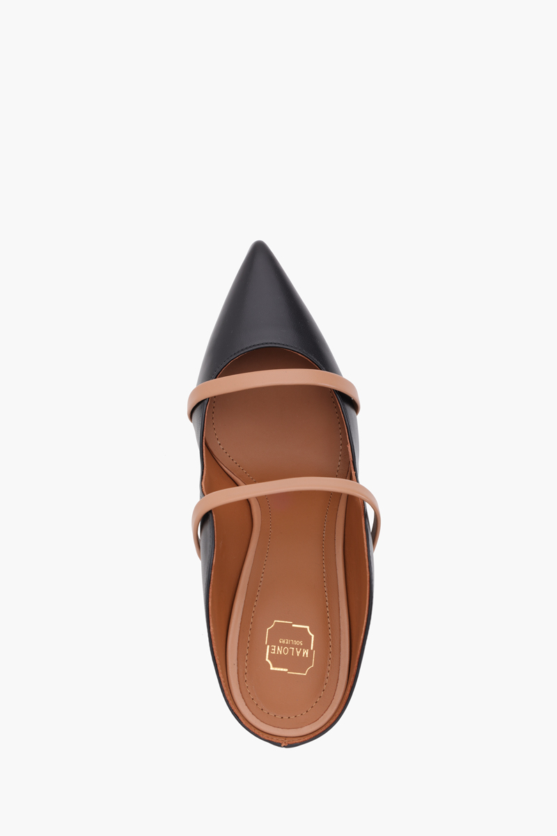MALONE SOULIERS Maureen Pumps 85mm in Black/Nude with Stiletto Heels 3