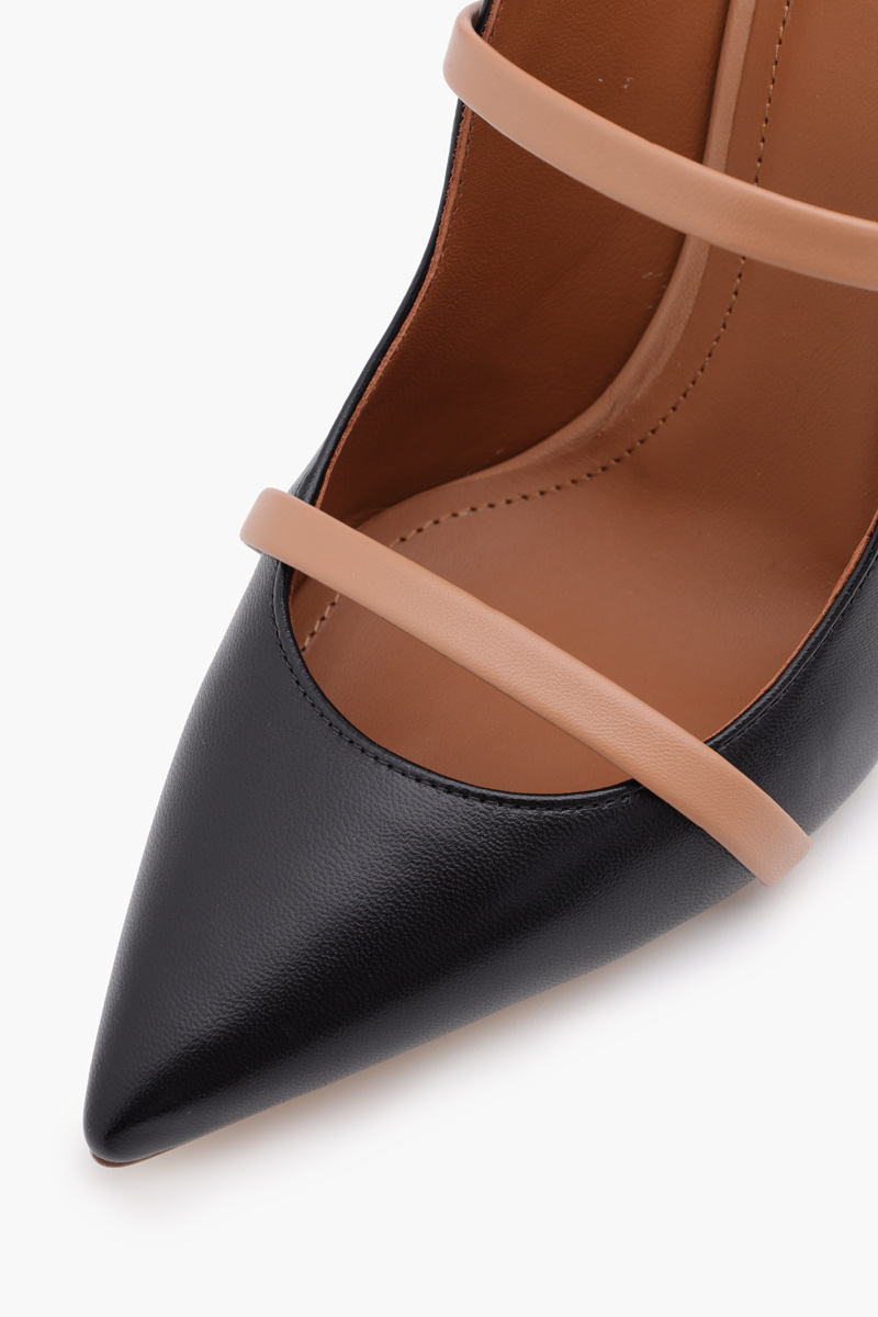 MALONE SOULIERS Maureen Pumps 85mm in Black/Nude with Stiletto Heels 4
