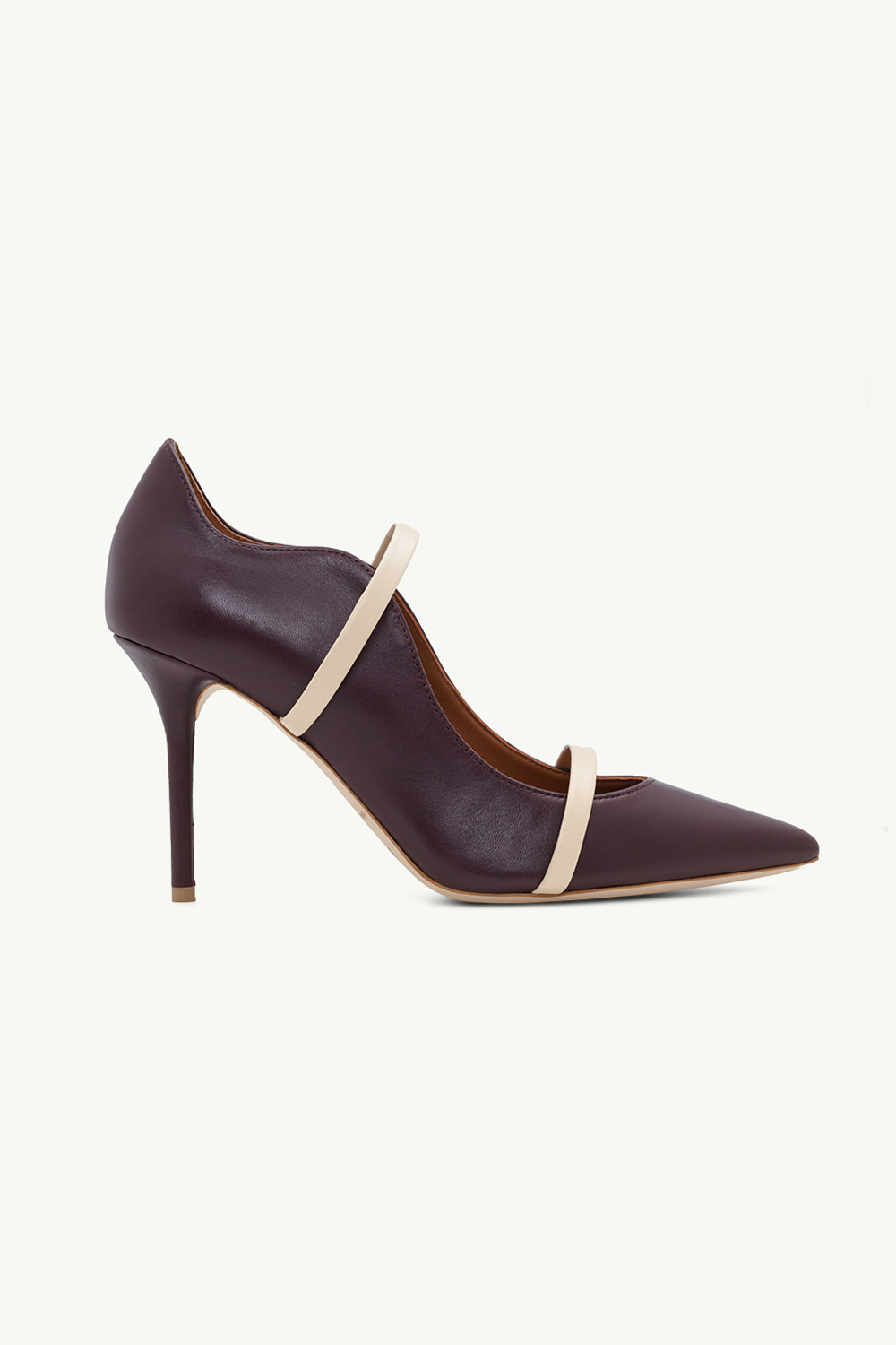 MALONE SOULIERS Maureen Heeled Pumps 85mm in Chocolate/Butter 0