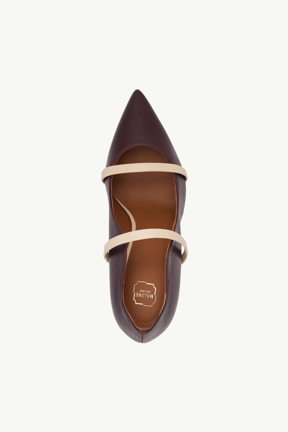 MALONE SOULIERS Maureen Heeled Pumps 85mm in Chocolate/Butter 3