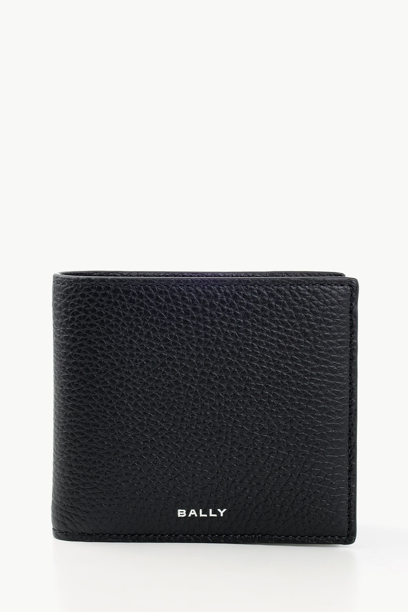 BALLY Doublewall Wallet In Black Grained Leather 0