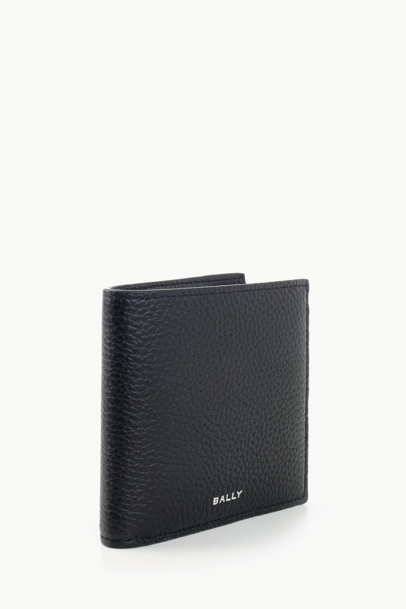 BALLY Doublewall Wallet In Black Grained Leather 1
