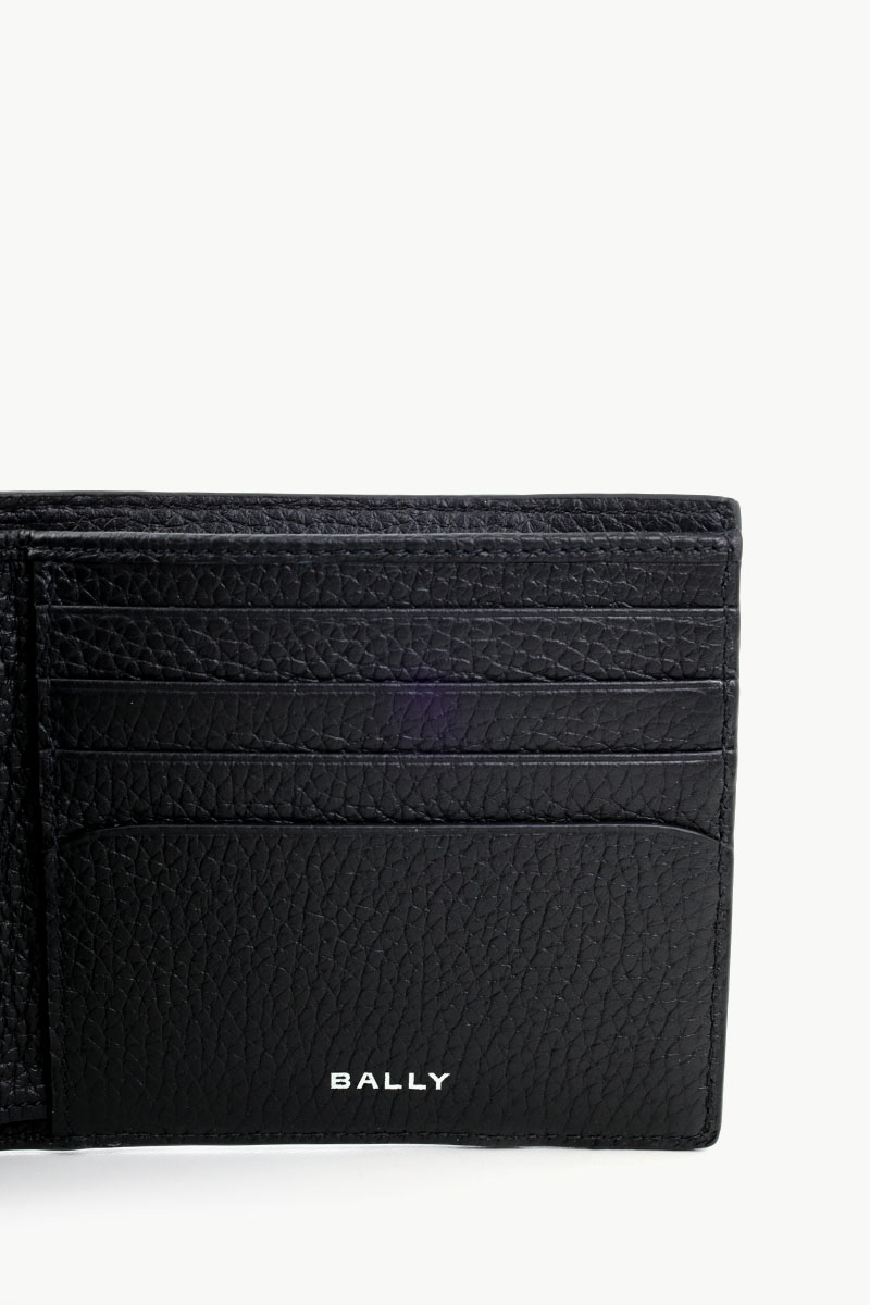 BALLY Doublewall Wallet In Black Grained Leather 4