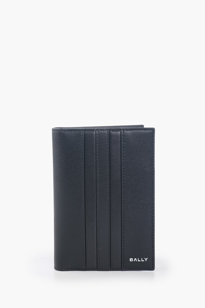 BALLY Mythos Passport Holder in Black Bovine Leather 0