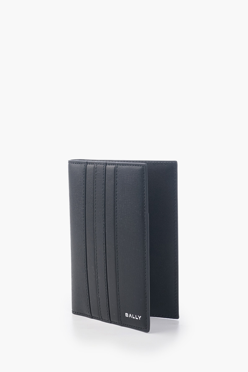 BALLY Mythos Passport Holder in Black Bovine Leather 1
