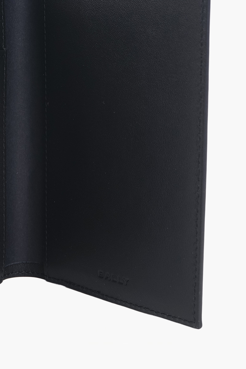 BALLY Mythos Passport Holder in Black Bovine Leather 4