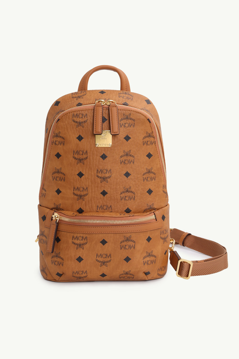 MCM Klassik Sling Bag in Cognac 0