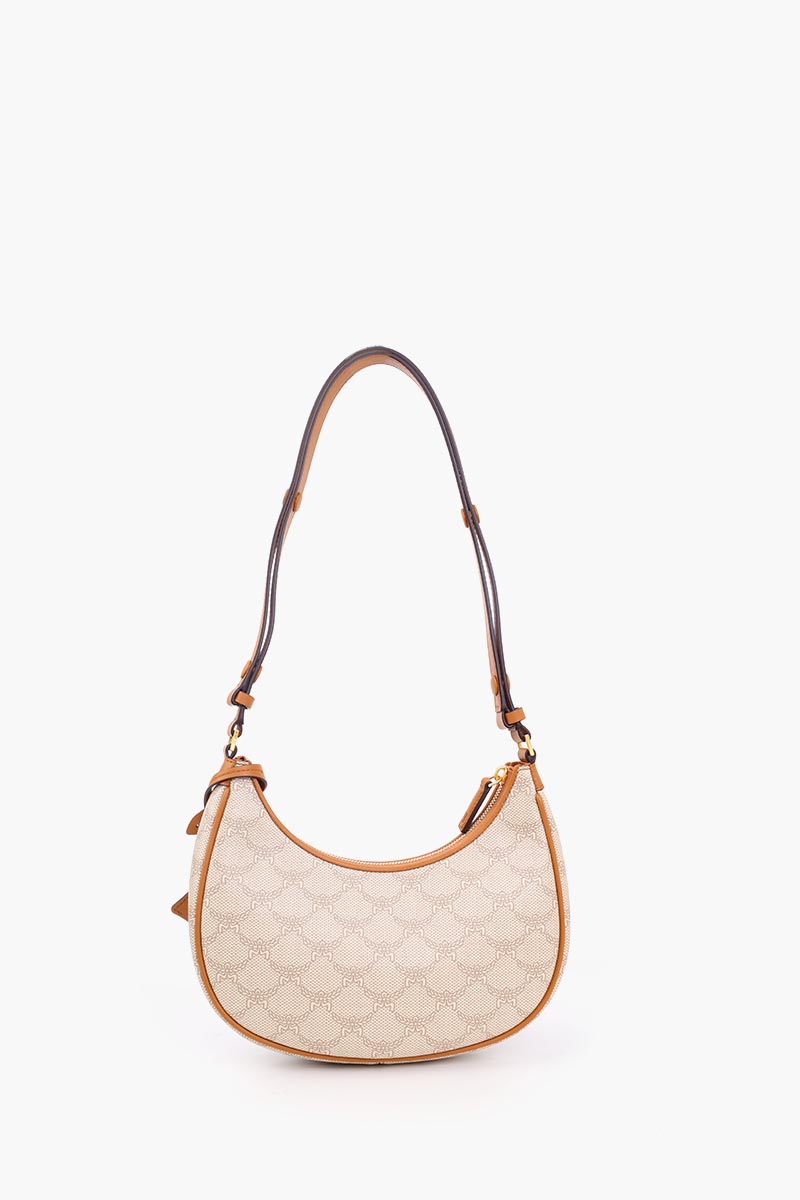 MCM Small Lauretos Himmel Ascending Moon Hobo in Beige/Oatmeal 2