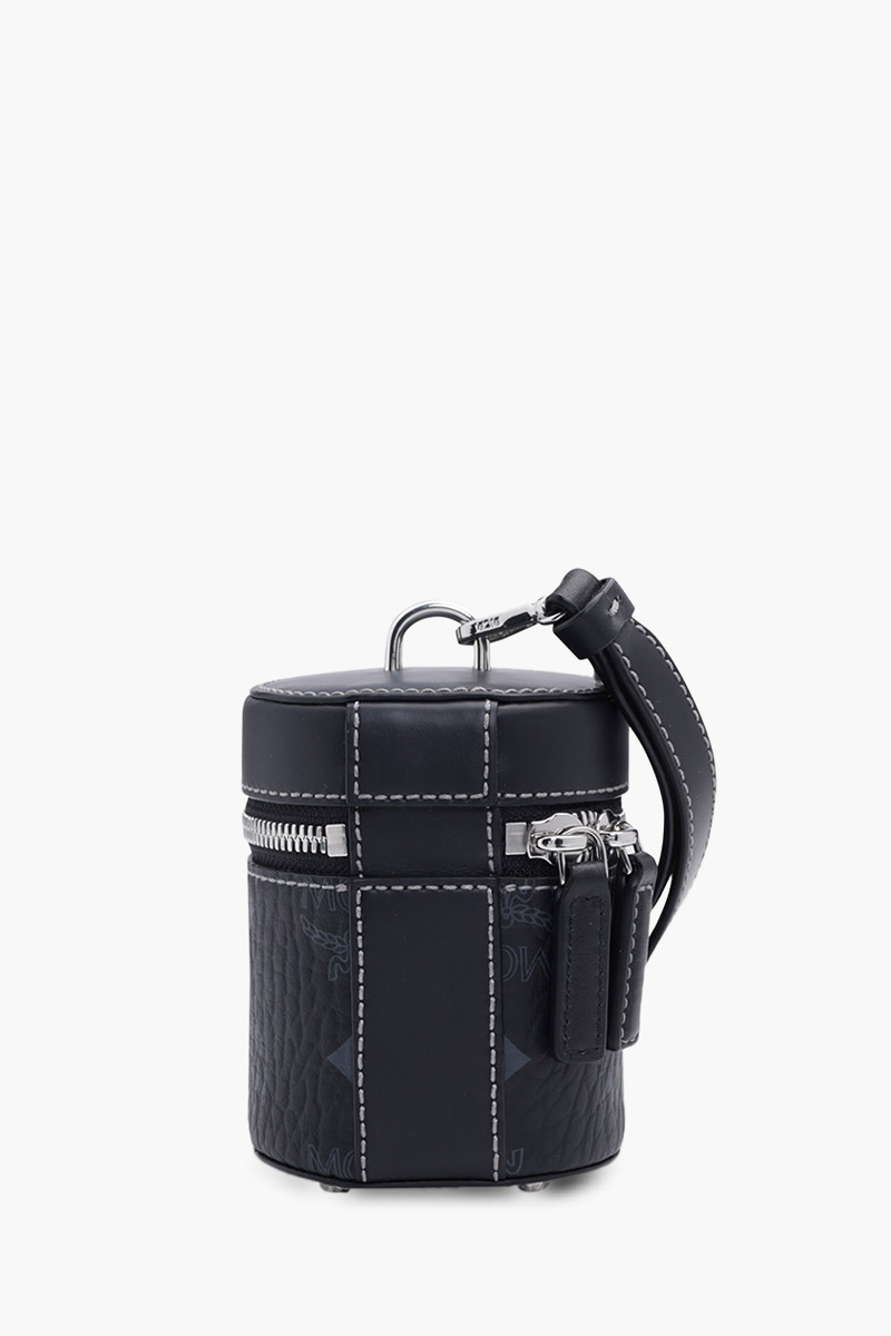 MCM X-Mini Cylinder Top Handle Chain Crossbody in Black 1