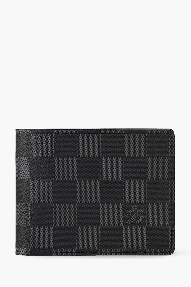 LOUIS VUITTON Multiple Wallet in Black/Grey Damier Graphite Canvas 0