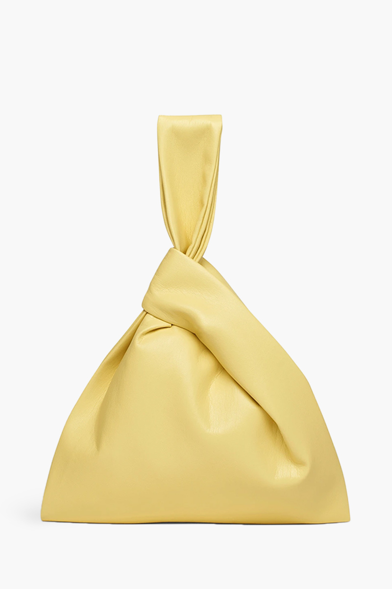 NANUSHKA Jen Clutch Bag in Yellow Okobor Alt-Leather 1