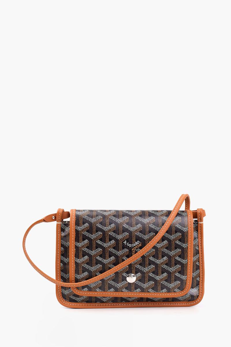 GOYARD Plumet Pocket Wallet in Black/Tan 0