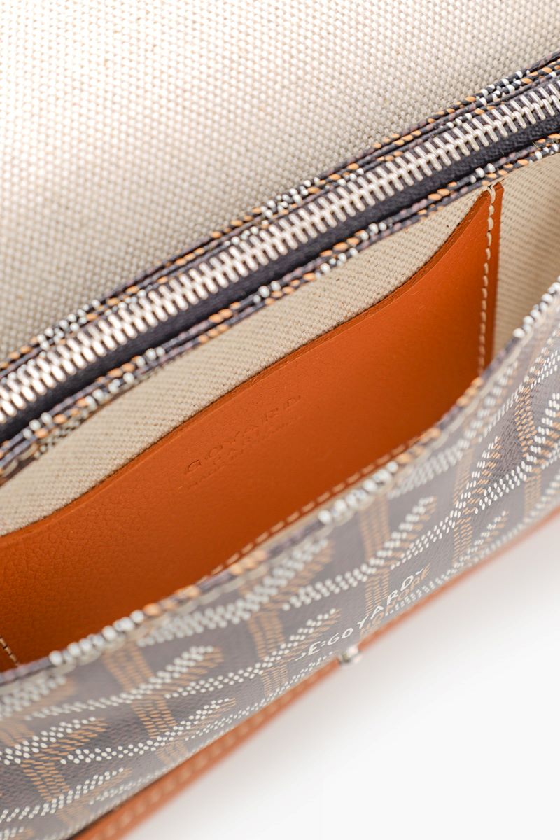 GOYARD Plumet Pocket Wallet in Black/Tan 3