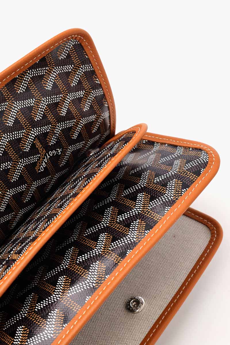 GOYARD Plumet Pocket Wallet in Black/Tan 4