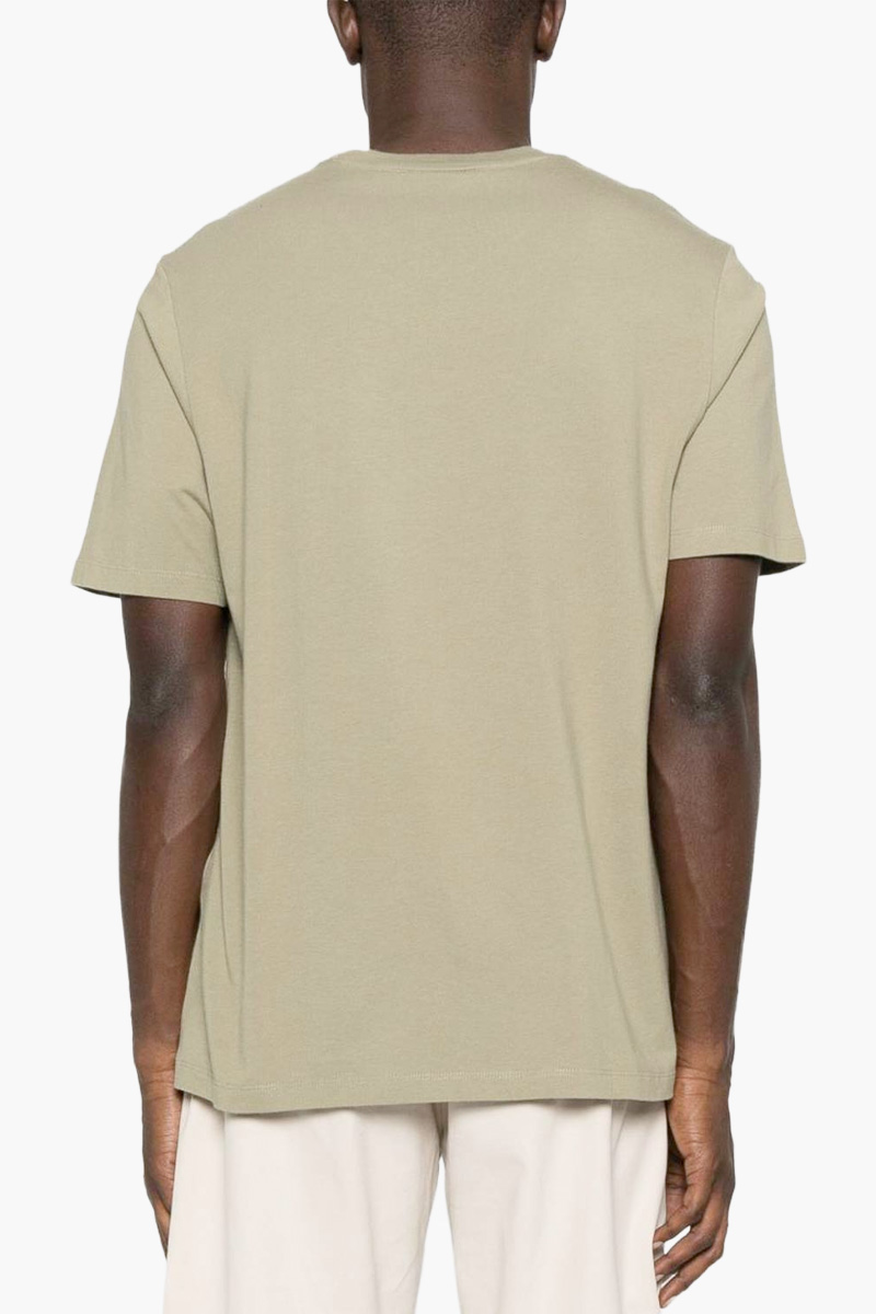 MAISON KITSUNE Men Fox Head Regular T-Shirt in Laurel Green Cotton 1