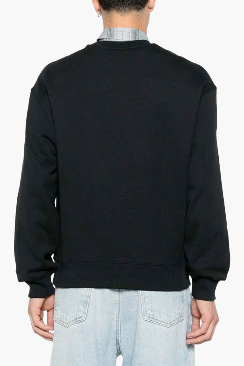 MAISON KITSUNE Men Fox Head Comfort Sweatshirt in Black Cotton 2