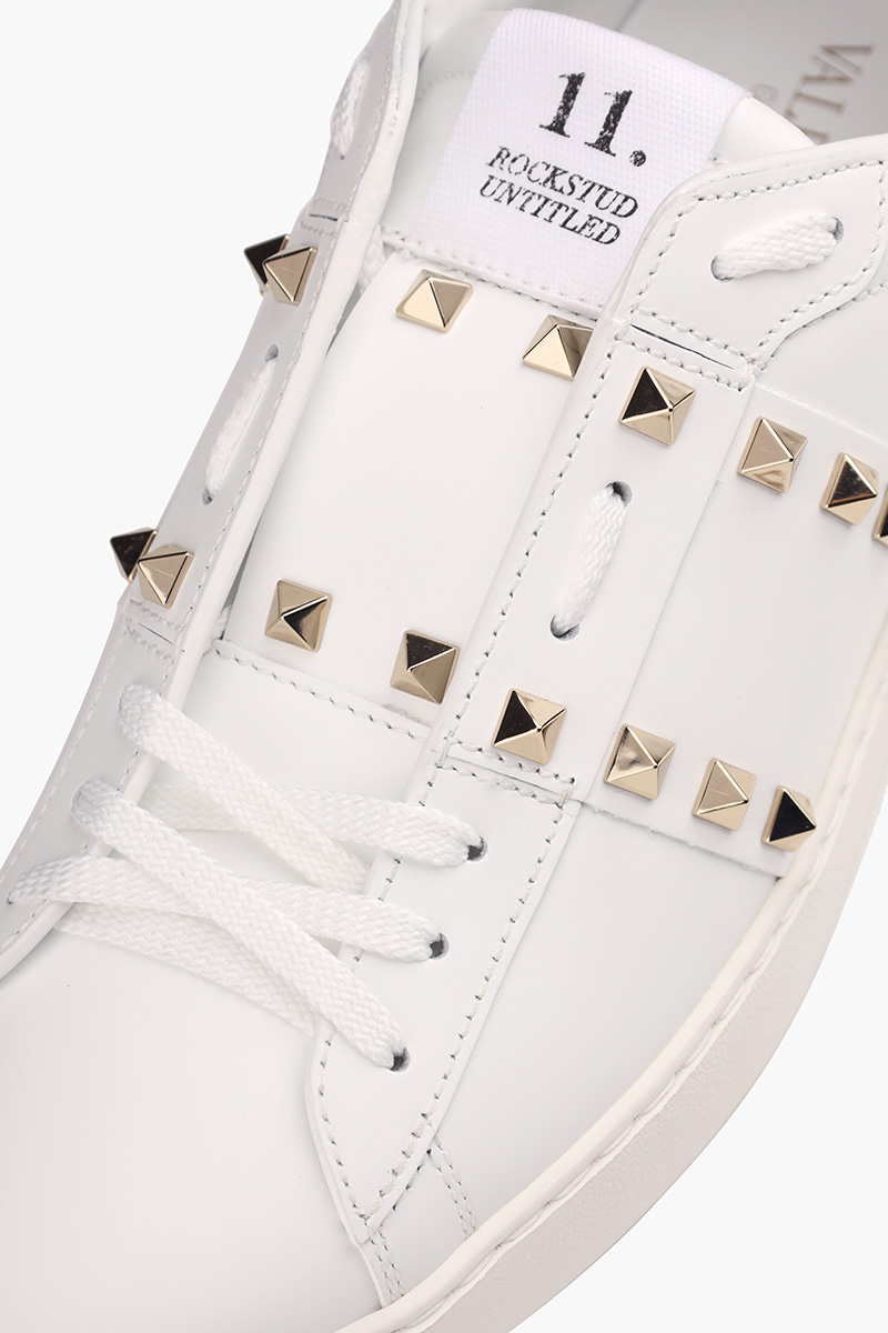 VALENTINO Men Untitled Open Sneakers in White 4