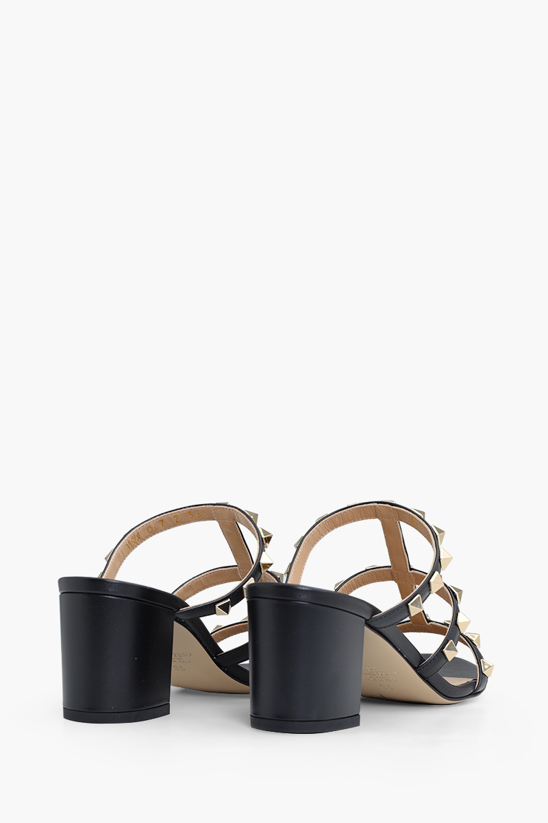 VALENTINO Rockstud 6cm Chunky Sandals in Black 2