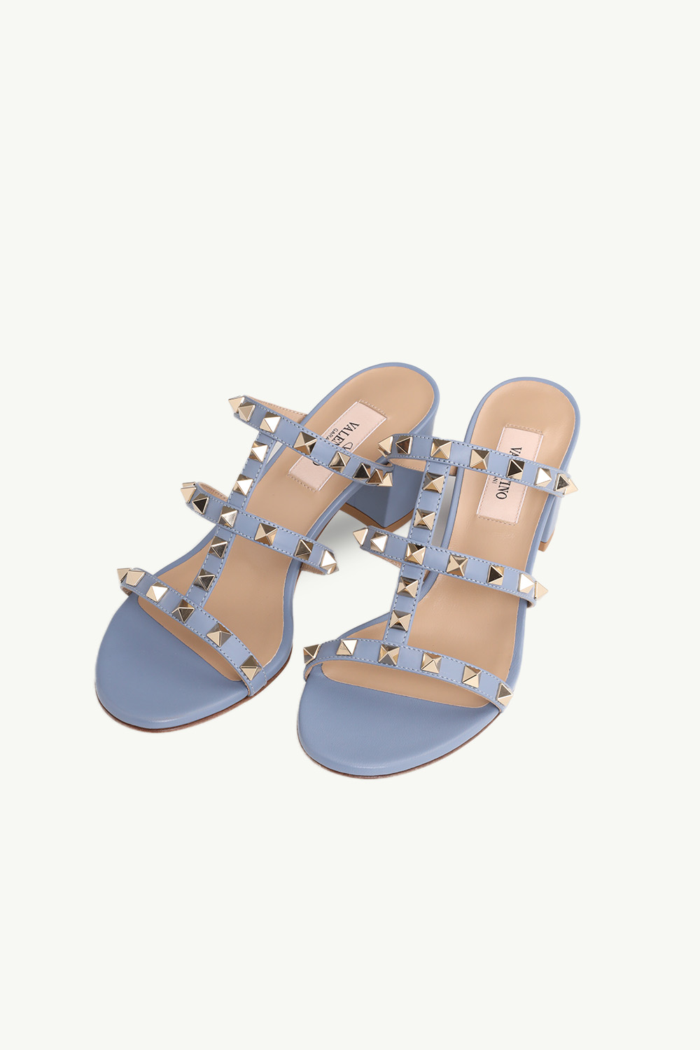 VALENTINO Rockstud 6cm Chunky Sandals in Niagara 1