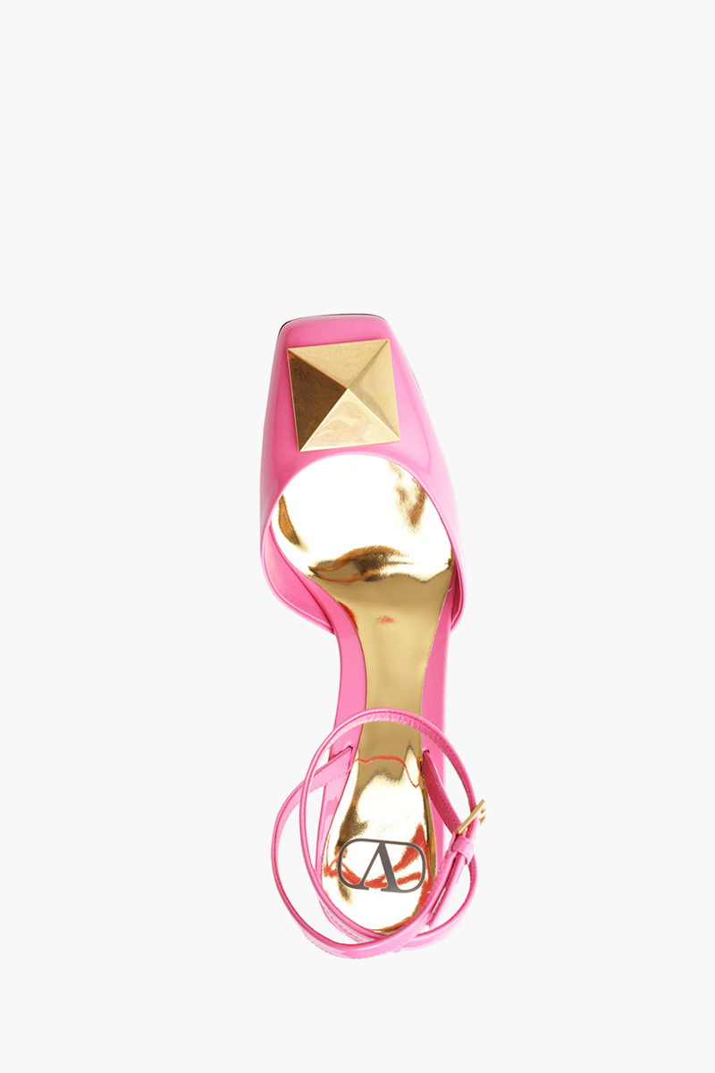 VALENTINO One Stud Pumps 90mm in Pink Patent 3