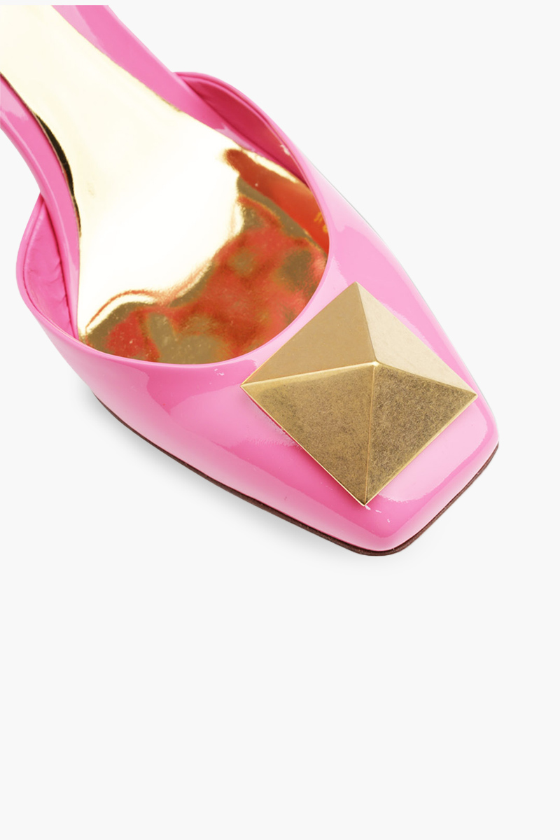 VALENTINO One Stud Pumps 90mm in Pink Patent 4